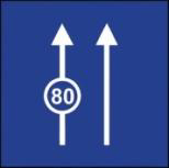 تابلو حداقل سرعت در خط عبور