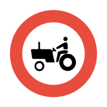 تابلو عبور خودروي کشاورزي ممنوع