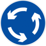 جهت عبور در ميدان